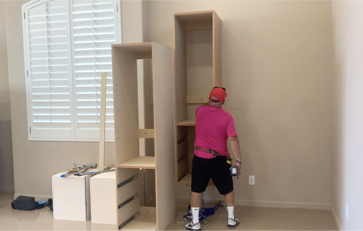 Mount Cabinets to Wall